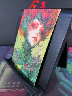 Poison Ivy DC Rare Glitter Art Card Collectible Comic Character CCG NM - Image 2