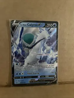 Ice Rider Calyrex V SWSH130 SWSH: Sword & Shield Promo Card Holo - Image 1