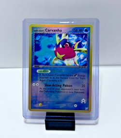 Carvanha 25/95 Reverse Holo Pokemon Card TCG - Team Magma vs Team AQUA - NM - Image 1