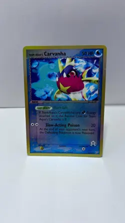Carvanha 25/95 Reverse Holo Pokemon Card TCG - Team Magma vs Team AQUA - NM - Image 3