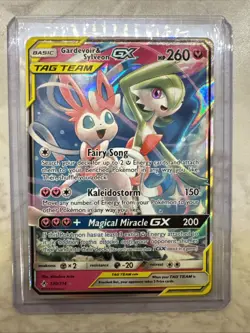 Pokemon TCG Gardevoir & Sylveon GX Holo Card 130/214 Unbroken Bonds - Image 1
