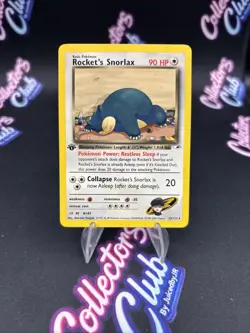 Team Rockets Snorlax 34/132 Gym Heroes 1st EDITION Pokemon Card - Image 1