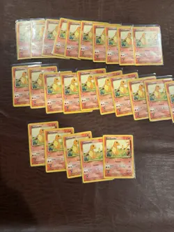 Lot Of (25) Charmander base Set Pokemon cards - Image 1