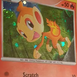 Chimchar DP02 Diamond and Pearl Promos LP English Pokemon Card - Image 4