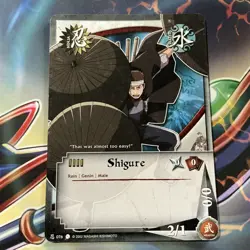 Shonen Jump Naruto CCG Coils of the Snake Shigure 076 Card TCG - Image 1