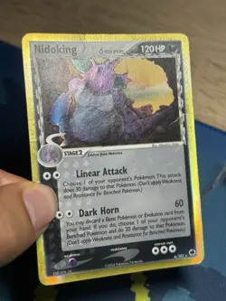 Nidoking Delta Species 6/101 Ex Dragon Frontiers Rare Holo Pokemon Card MP - Image 4