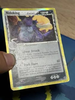 Nidoking Delta Species 6/101 Ex Dragon Frontiers Rare Holo Pokemon Card MP - Image 5