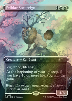 MTG Felidar Sovereign Borderless Full Art Foil ** Secret Lair Drop ** English - Image 1