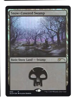 MTG Snow-Covered Swamp (3/3004) Secret Lair Drop Series NM FOIL - Image 1