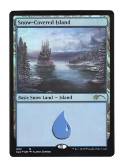 MTG Snow-Covered Island (2/3004) Secret Lair Drop Series NM FOIL - Image 1