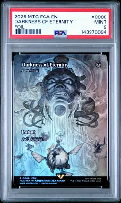 2025 MTG FINAL FANTASY THROUGH THE AGES FOIL #0008 DARKNESS OF ETERNITY PSA 9 - Image 1