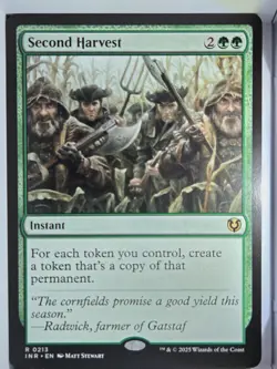 Second Harvest - R213 - MTG - Innistrad Remastered (INR) - Image 1