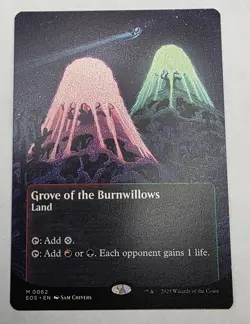 MTG Magic Grove of the Burnwillows 0062 (Borderless) Edge of Eternities Regular - Image 1