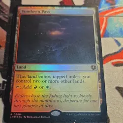 Magic The Gathering Sundown Pass Foil Rare Land Innistrad Remastered 286 EN - Image 1