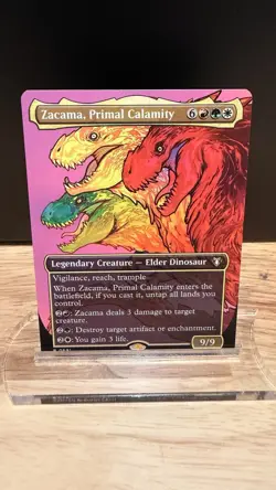 Zacama, Primal Calamity (Borderless) Commander Masters Regular - Image 1
