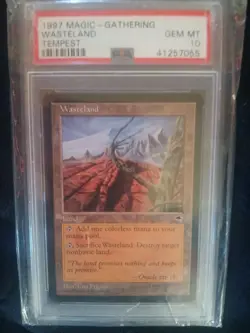 MTG TEMPEST WASTELAND PSA 10 MAGIC THE GATHERING - Image 1