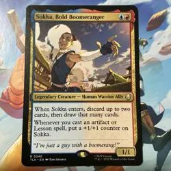 Sokka, Bold Boomeranger #240 Near Mint Avatar: The Last Airbender TLA Magic MTG - Image 1
