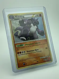 Pokemon TCG • Nidoking • HGSS Triumphant 6/102 • NM Rare Holo - Image 1