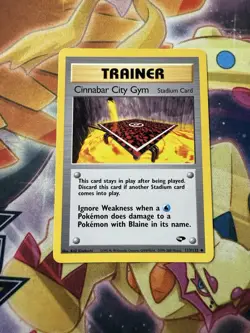 Cinnabar City Gym 113/132 Gym Challenge Uncommon Pokemon Card NM - Image 1