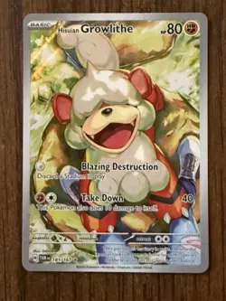 Hisuian Growlithe 181/167 Sv06: Twilight Masquerade Holo Pokemon TCG (NM) - Image 1