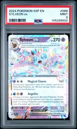 2024 POKEMON SSP EN-SURGING SPARKS #086 SYLVEON EX PSA 9 - Image 1