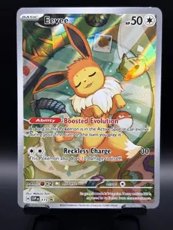 Pokemon TCG Eevee Prismatic Evolutions Black Star Promo Card ETB #173 - Image 1