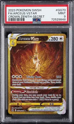 2023 POKEMON SWORD & SHIELD CROWN ZENITH SECRET FULL ART/ARCEUS VSTAR PSA 9 - Image 1