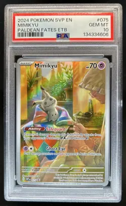 2024 Pokemon SV Black Star Promos - SVP EN Mimikyu #075 PSA 10 GEM MINT - Image 1