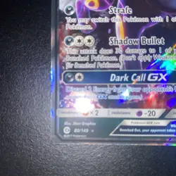 Pokemon TCG Umbreon GX Sun & Moon Base Set 80/149 Holo Ultra Rare - Image 3