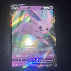 Pokemon TCG Espeon V SWSH Black Star Promos SWSH201 Holo Promo Rare - Image 1