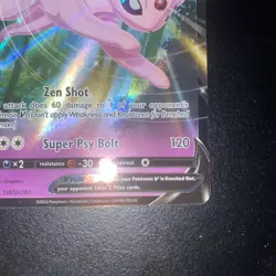 Pokemon TCG Espeon V SWSH Black Star Promos SWSH201 Holo Promo Rare - Image 4