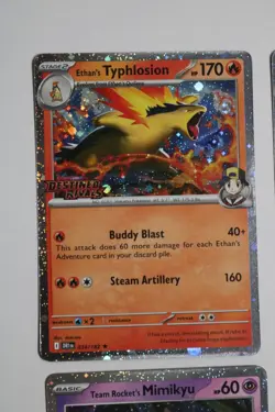 Pokemon TCG Destined Rivals Build And Battle Stamped Promos Set Of 4 Mimikyu LP+ - Image 3