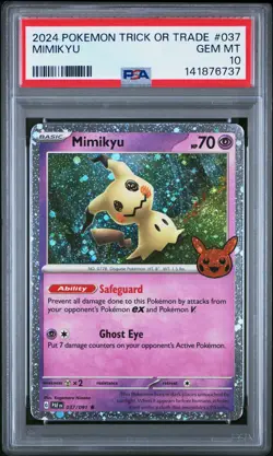2024 POKEMON TRICK OR TRADE #037 MIMIKYU PSA 10 - Image 1