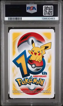2006 POKEMON CENTER 10TH ANNIVERSARY 2 OF HEARTS FLAREON/JOLTEON/VAPOREON PSA 10 - Image 2