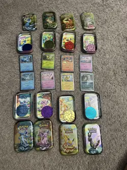 Pokemon Prismatic Evolutions Costco Cosmos Holo Eevee Evolution Set Of 8 - Image 1