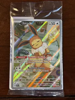 Pokemon Prismatic Evolutions Eevee Promo 173 Illustration Holo Sealed - Image 1