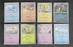 Pokemon Prismatic Evolutions Costco Cosmos Holo Eevee Evolution Set Of 8 - Image 1