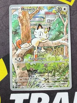 Meowth Illustration Rare Holo Me02 Phantasmal Flames 106/094 Pokemon TCG - Image 1
