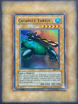 Yugioh Catapult Turtle MRD-075 Super Rare Original Print MP - Image 1