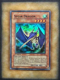 Yugioh Spear Dragon LOD-035 Super Rare 1st Ed MP - Image 1