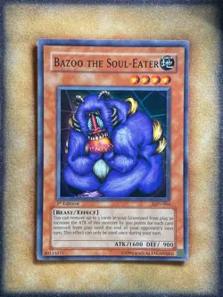 Yugioh Bazoo the Soul-Eater LON-064 Super Rare 1st Ed MP - Image 1
