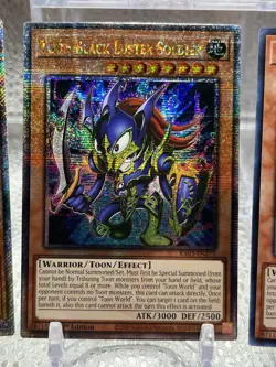Yu-Gi-Oh! Toon Black Luster Soldier 1st Edition RA03-EN272 BLCR-EN065 TOCH-EN001 - Image 3
