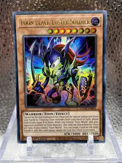 Yu-Gi-Oh! Toon Black Luster Soldier 1st Edition RA03-EN272 BLCR-EN065 TOCH-EN001 - Image 5