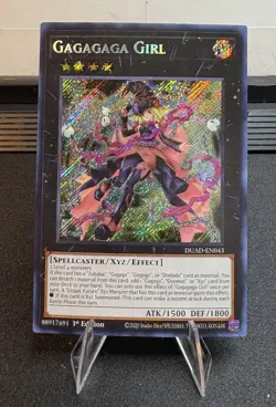 YuGiOh Gagagaga Girl Secret Rare - Duelist’s Advance DUAD-EN043 1st Edition - Image 1