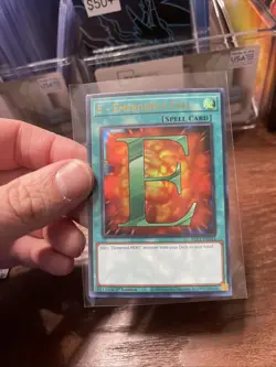 YuGiOh Spell E - Emergency Call BLC1-EN032 1st Edition Gold Ultra Rare - Image 1