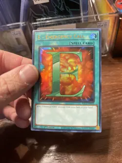 YuGiOh Spell E - Emergency Call BLC1-EN032 1st Edition Gold Ultra Rare - Image 2