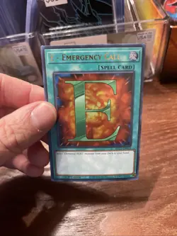 YuGiOh Spell E - Emergency Call BLC1-EN032 1st Edition Gold Ultra Rare - Image 3