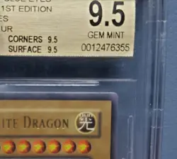 BGS 9.5 - Blue-Eyes White Dragon LOB-001 1st Edition Yugioh Gem Mint - Image 4