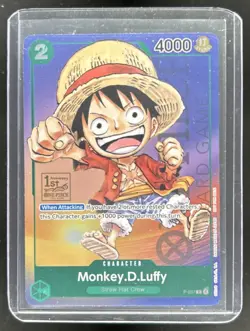 2022 One Piece Promos Monkey D. Luffy 1st Anniversary Tournament #P-037 - Image 1