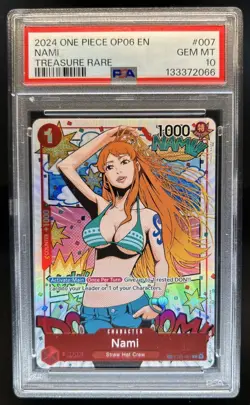 2024 One Piece Starter Deck Nami Treasure Rare #ST01-007 PSA 10 GEM MINT - Image 1
